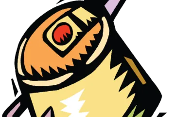 Una olla a presión cerrada con sello hermético, dibujo.
