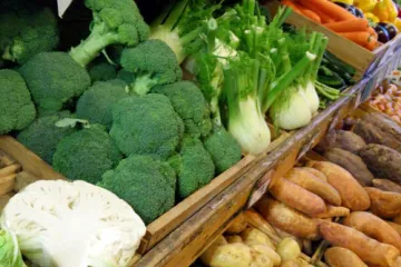 Mercado de verduras en Melbourne.