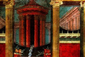 Un fresco  de la villa de Boscoreale.