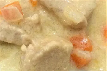 Detalle de blanqueta de pavo.