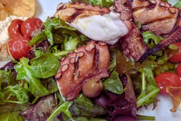 Ensalada de pulpo.