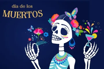 Anuncio del Día de los Muertos en México.