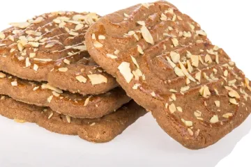Speculaas con almendras fileteadas.