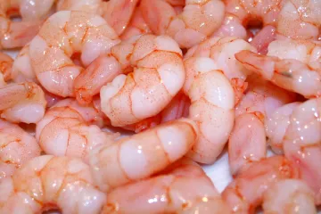 Gambas cocidas.
