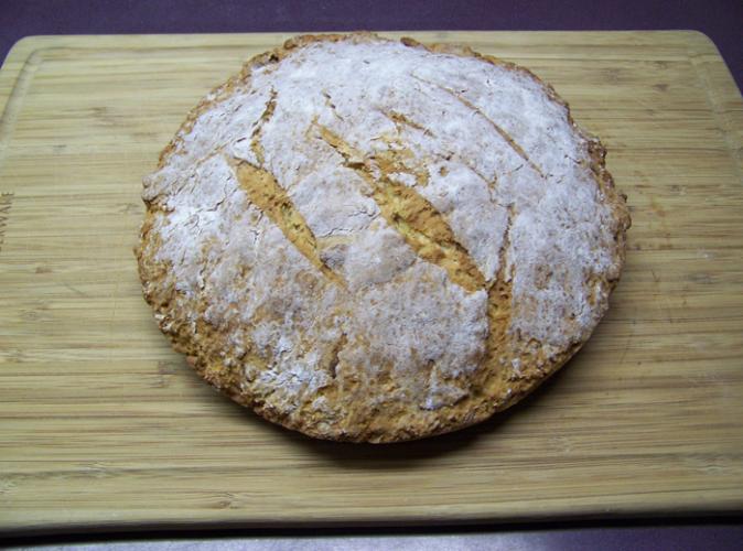 Pan de soda irlandés.