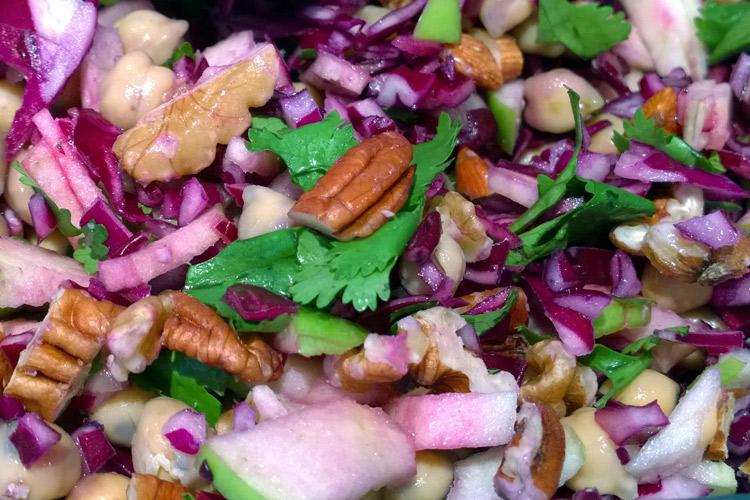 Detalle de ensalada compuesta.