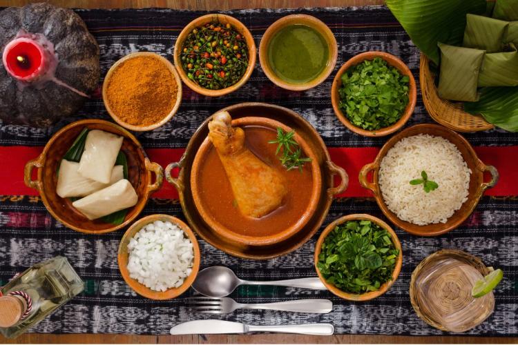 Kak ik, sopa de pavo chompipe típica de Guatemala.