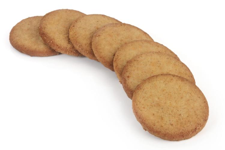 Galletas integrales, tipo galletas digestivas, caseras.
