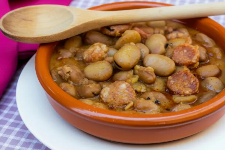 Michirones en cazuela de barro