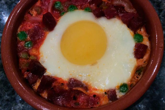Huevo a la flamenca.