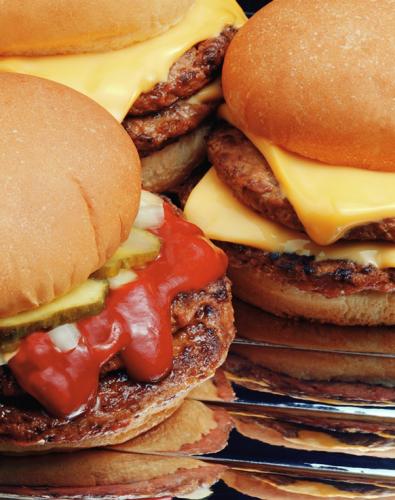 Hamburguesa con kétchup.