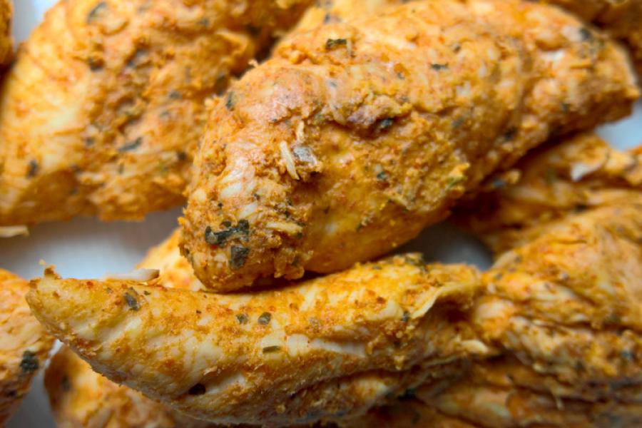 Pollo tikka, asado al estilo de la India.