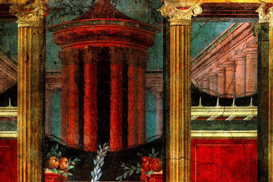 Un fresco  de la villa de Boscoreale.