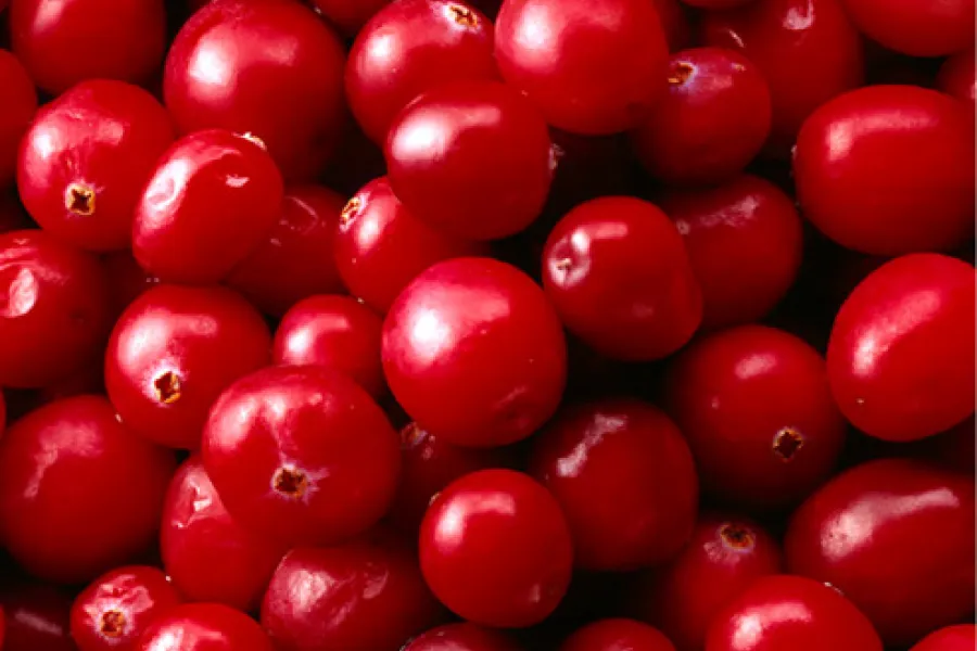 Arándanos ácidos, cranberries.