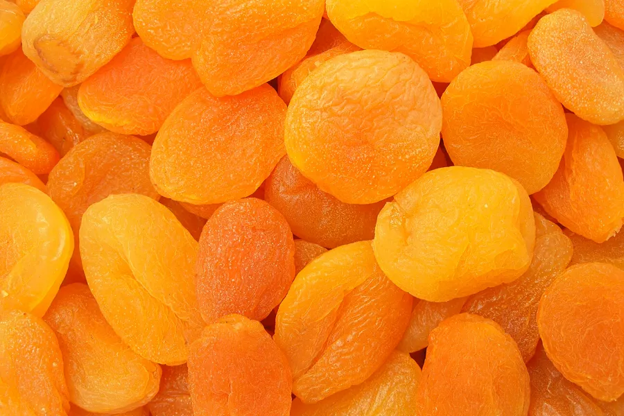 Albaricoques secos.