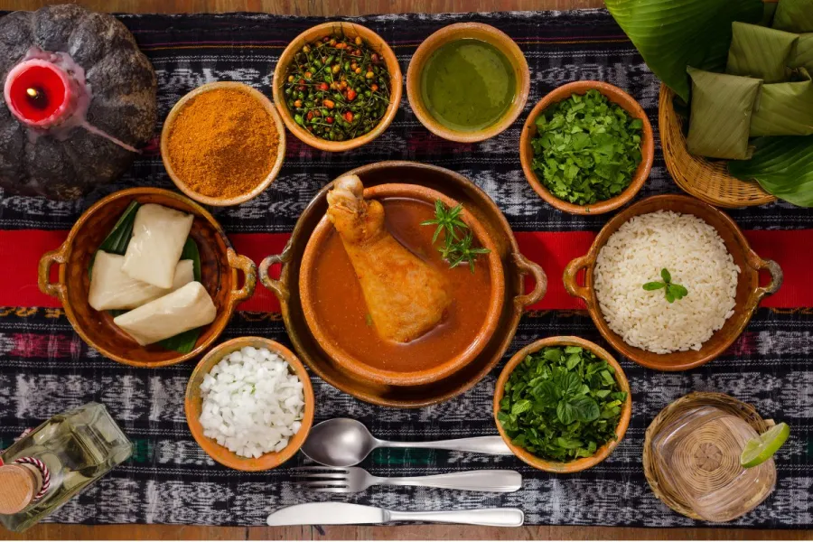 Kak ik, sopa de pavo chompipe típica de Guatemala.