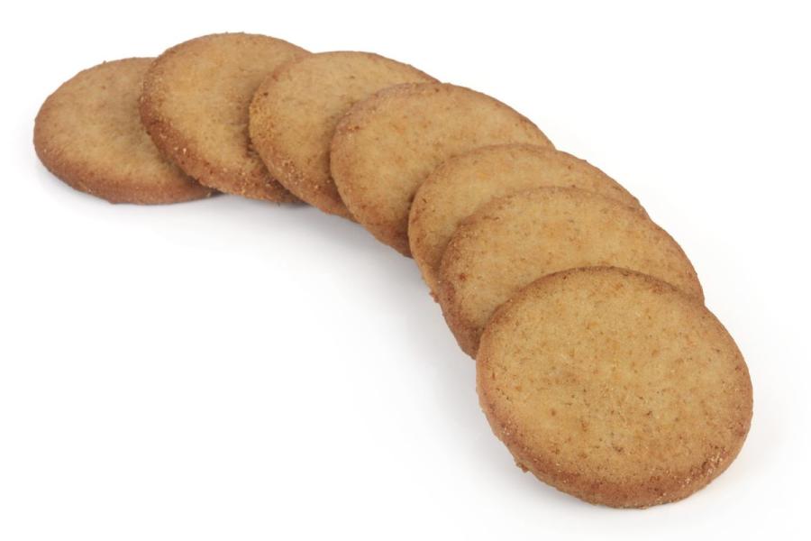 Galletas integrales, tipo galletas digestivas, caseras.