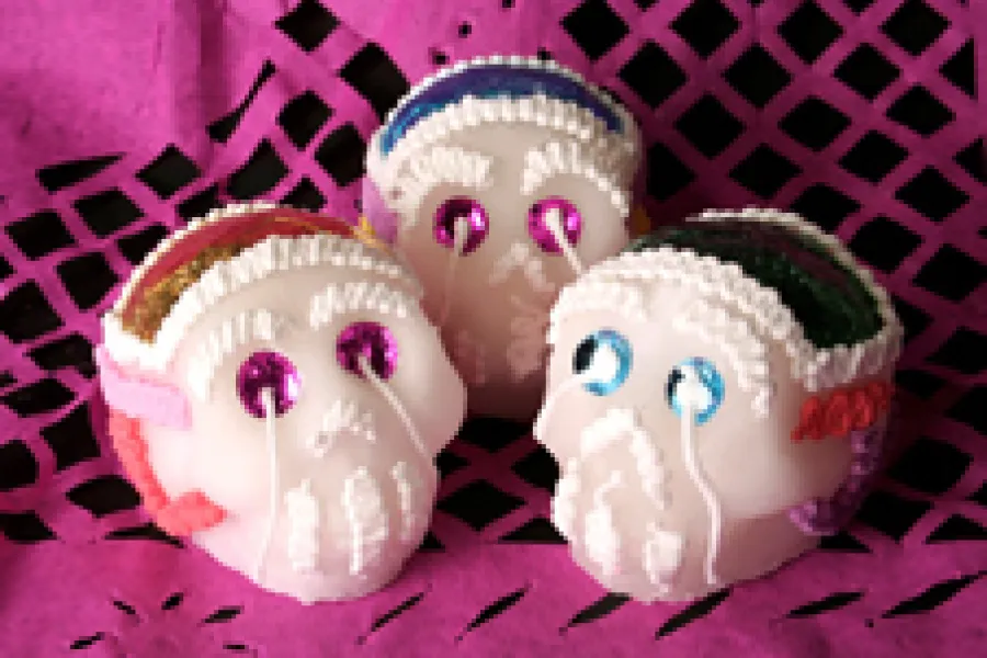 Calaveras de azúcar mexicanas.