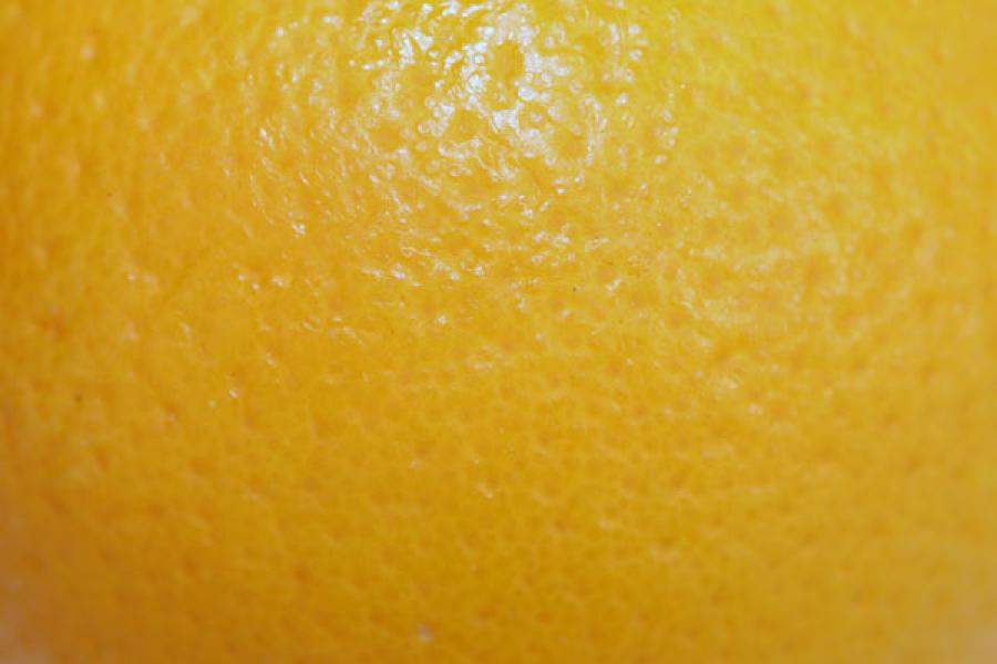 Piel de una naranja.