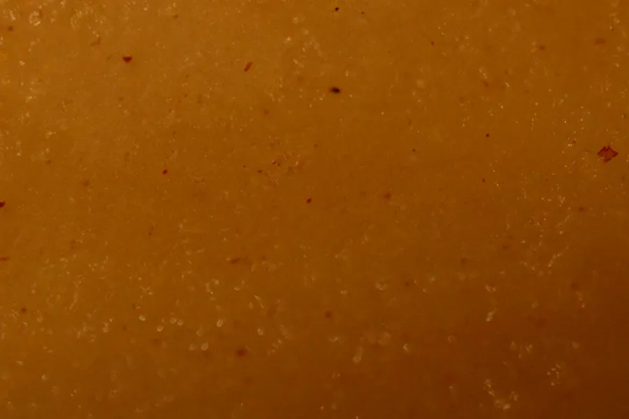 Detalle de puré de pera.