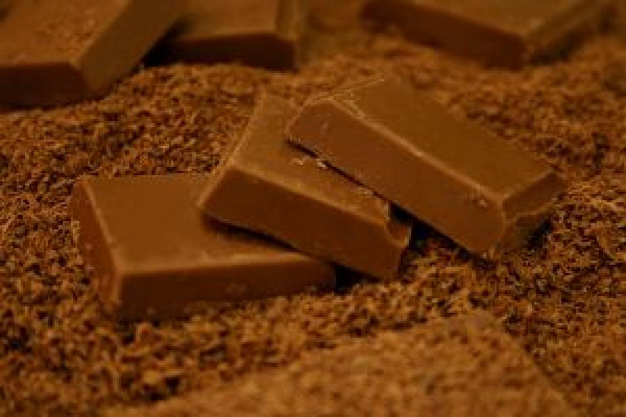 Onzas de chocolate.